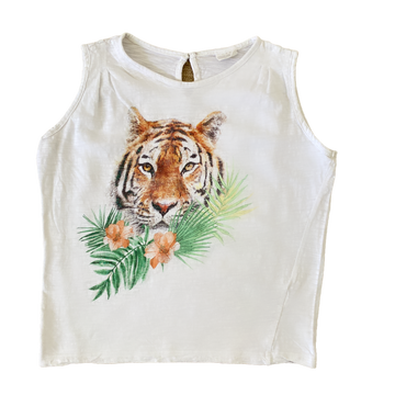 Zara Tiger Tank Top - Size 7