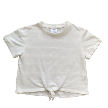 Zara White Tee - Size 9