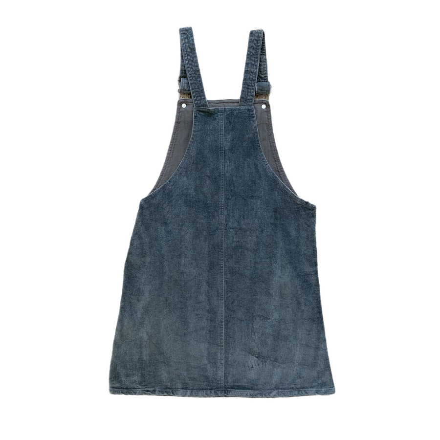 David Jones Green Corduroy Pinafore - Size 12