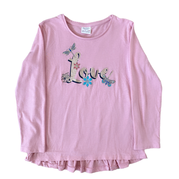 Zara Love Pink Tee - Size 7