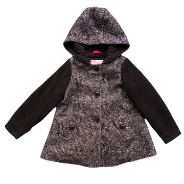 Michael Kors Check coat with hood - Size 5-6