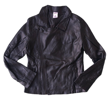 Miss Understood Black pleather jacket - Size 8