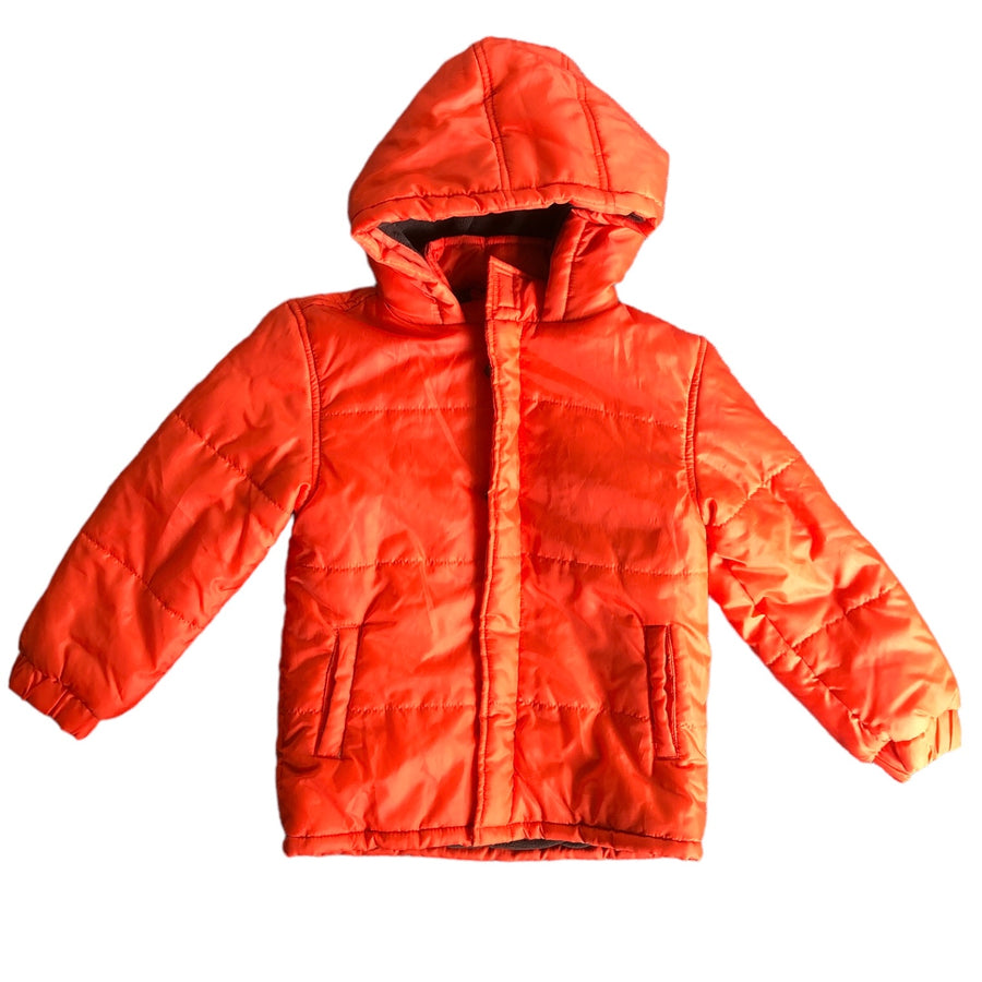 Charlie & Me Orange puffer jacket - Size 6