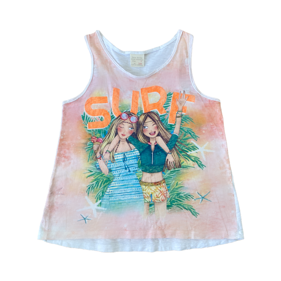 Zara Surf  Girls Tank Top - Size 7