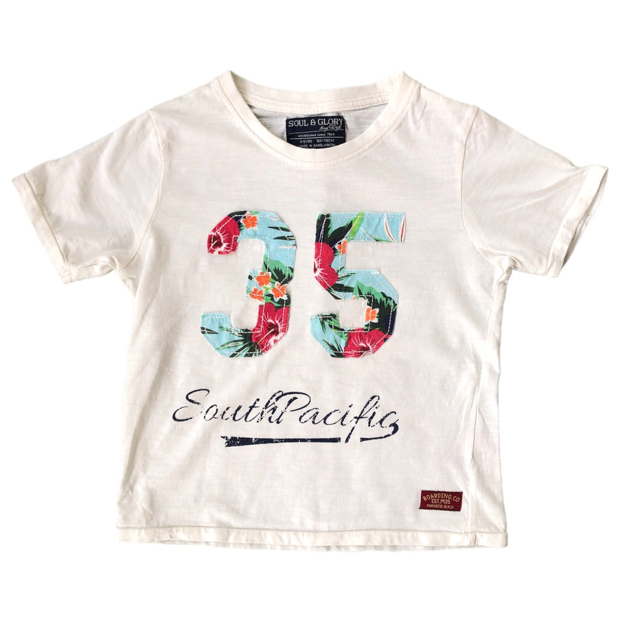 Soul & Glory Tropical print 35 tee - Size 4-5