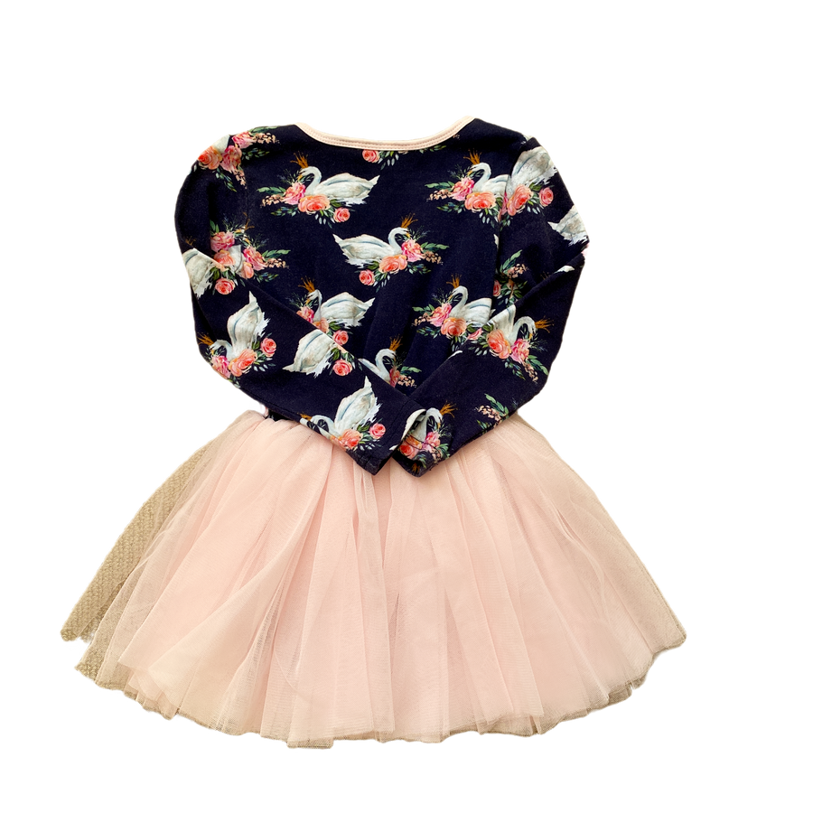 rock your kid blue swan pink tulle dress - Size 3