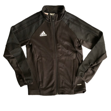 Adidas Black zip jumper - Size 7-8