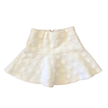Seed White polka dot skirt - Size 3-4