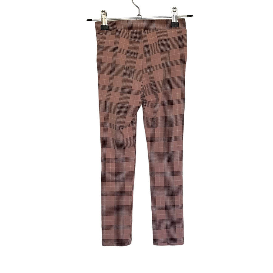 H&M Pink & black check trousers -  Size 7