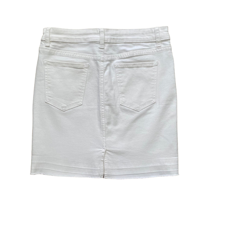Seed Teen White denim skirt - Size 14