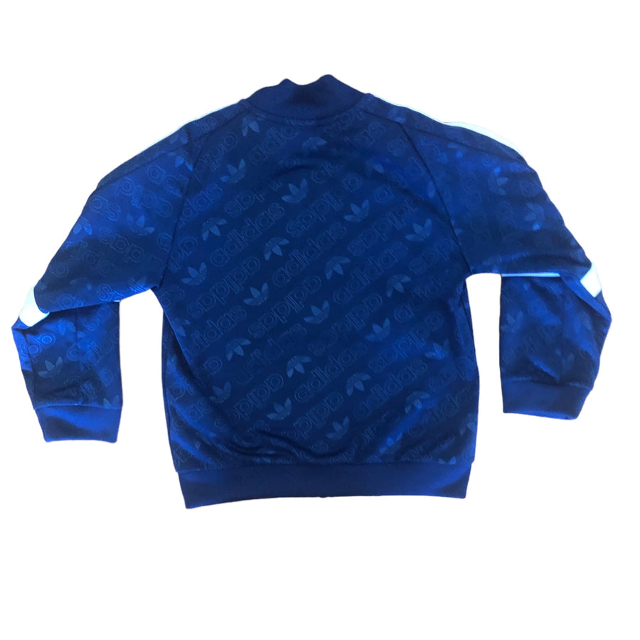 Adidas Blue zip jumper - Size 4-5