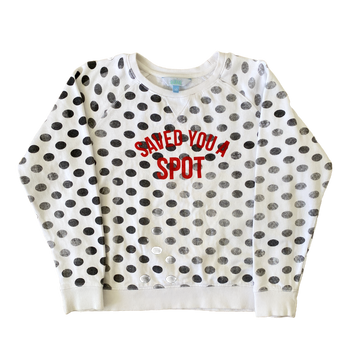 Tilii Jumper White Grey Spot Size 10