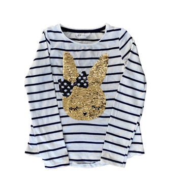 Seed Sequined Bunny Top  Size 8