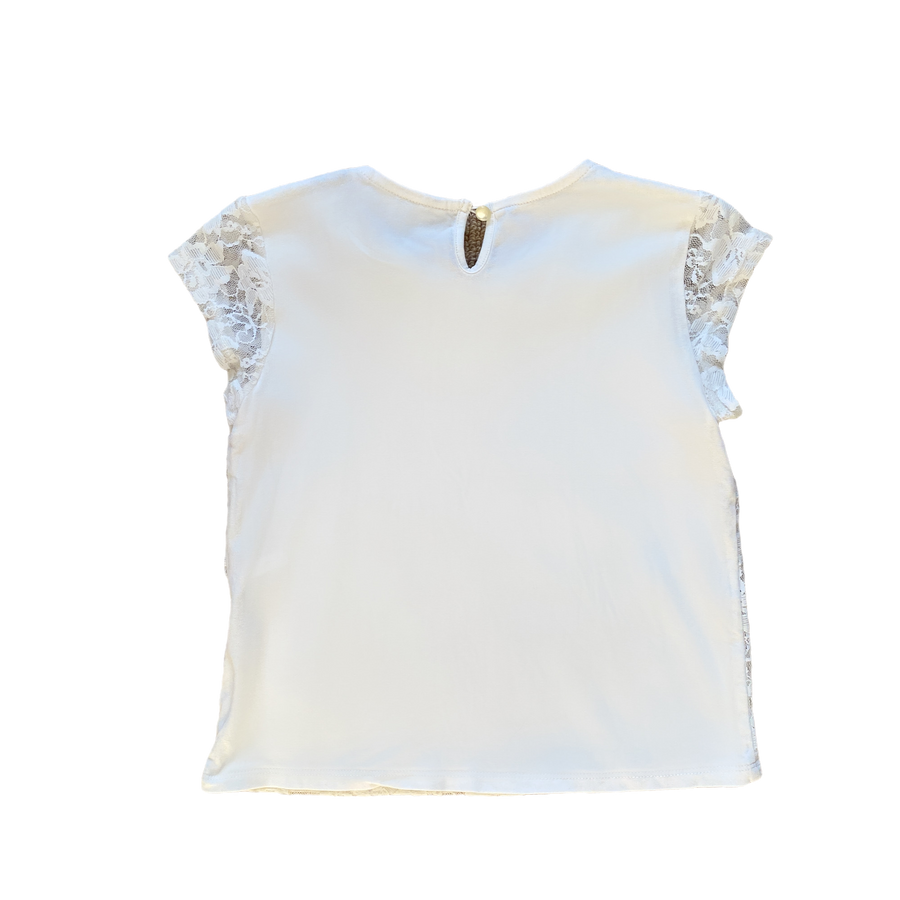H&M Lace Top White Size 9-10
