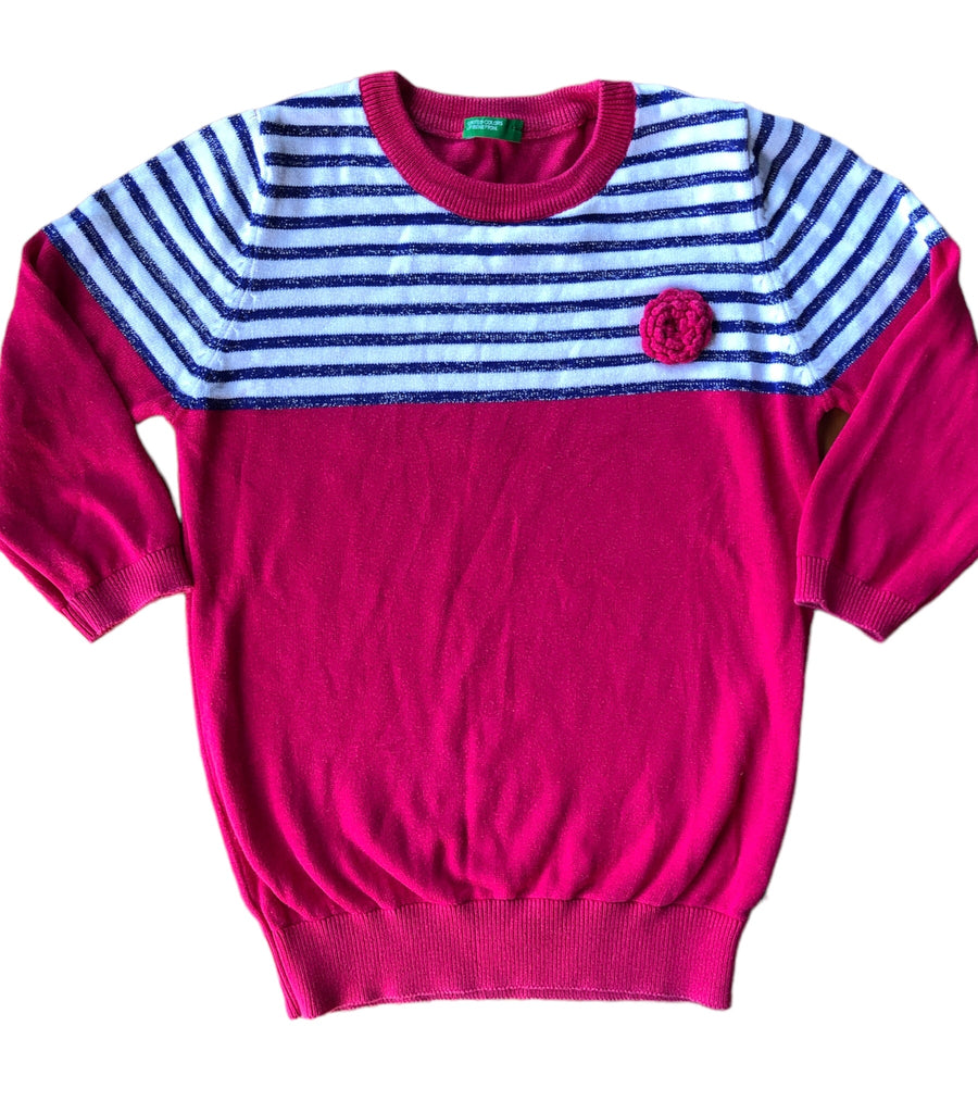 United Colors of Benetton Pink jumper - Size 10-11