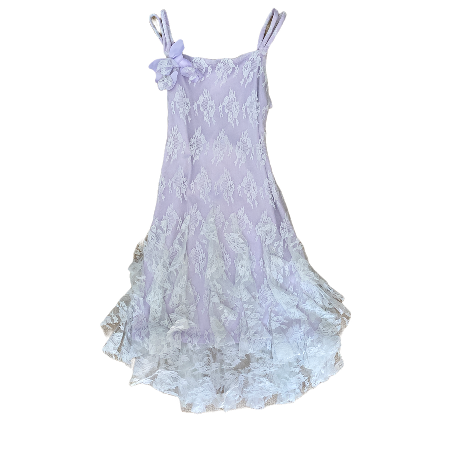 Biscotti Dress Purple Lace Size 8