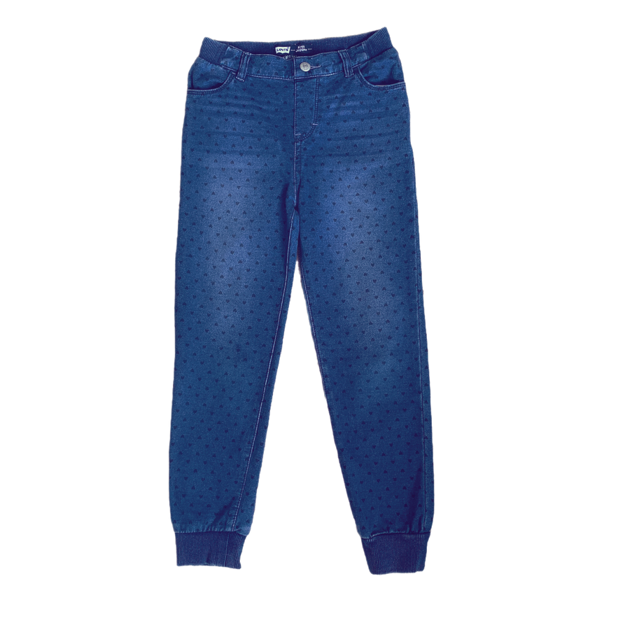 Levis Navy heart print jeggings - Size 6