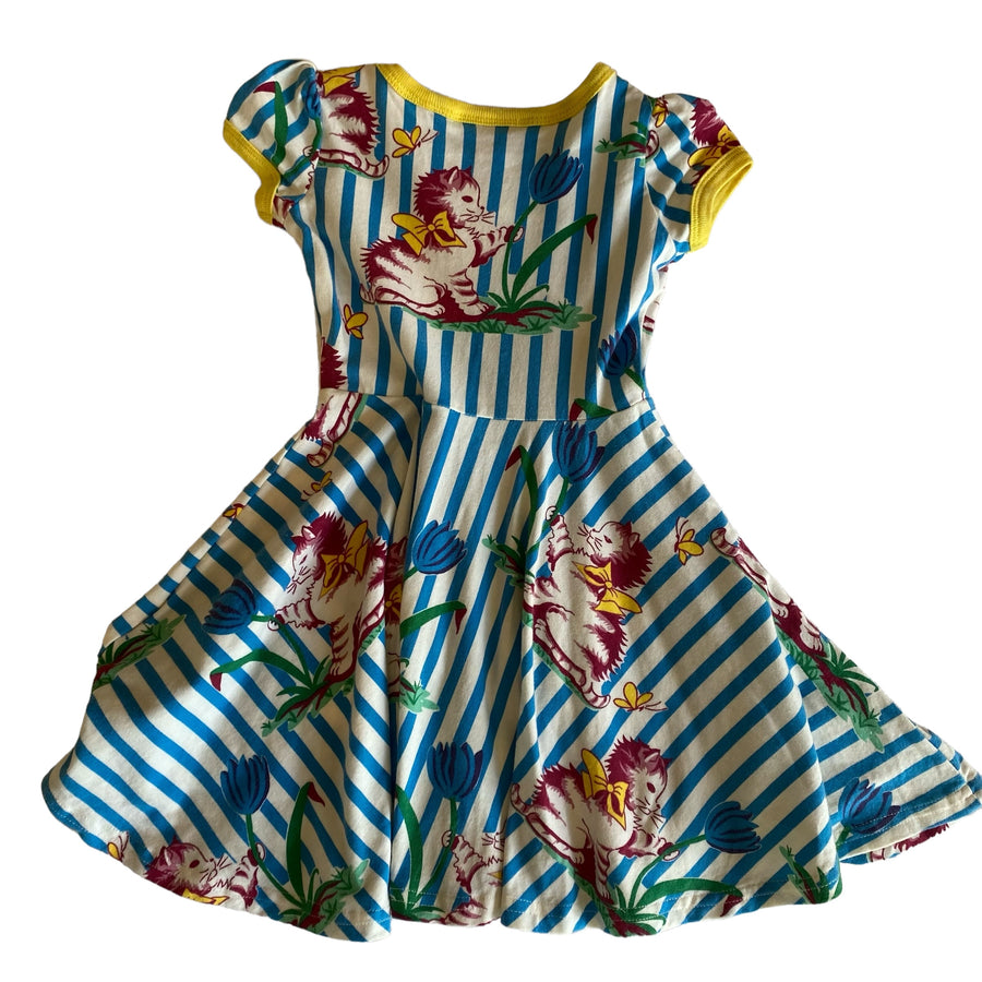 Rock your Baby dress striped cats - Size 2