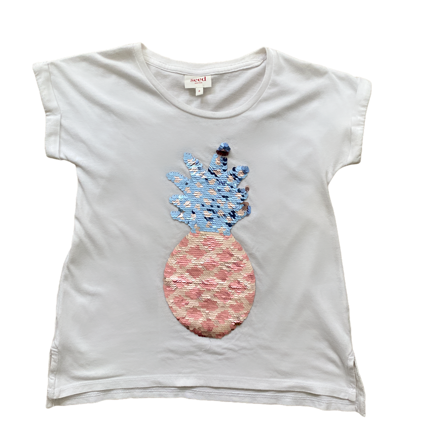 Seed White girls t-shirt - Size 8