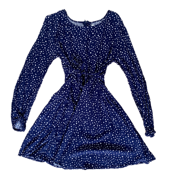 Seed Teen Longsleeve Dress Star Pattern Size 12