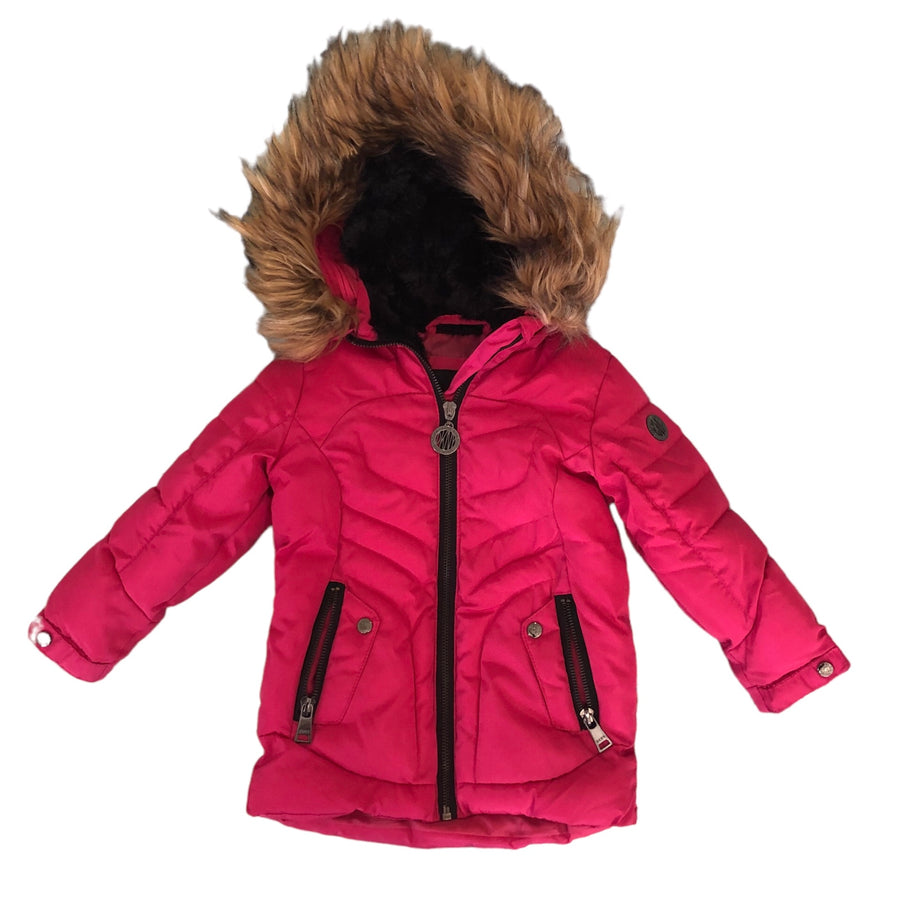 DKNY Pink puffer coat - Size 2