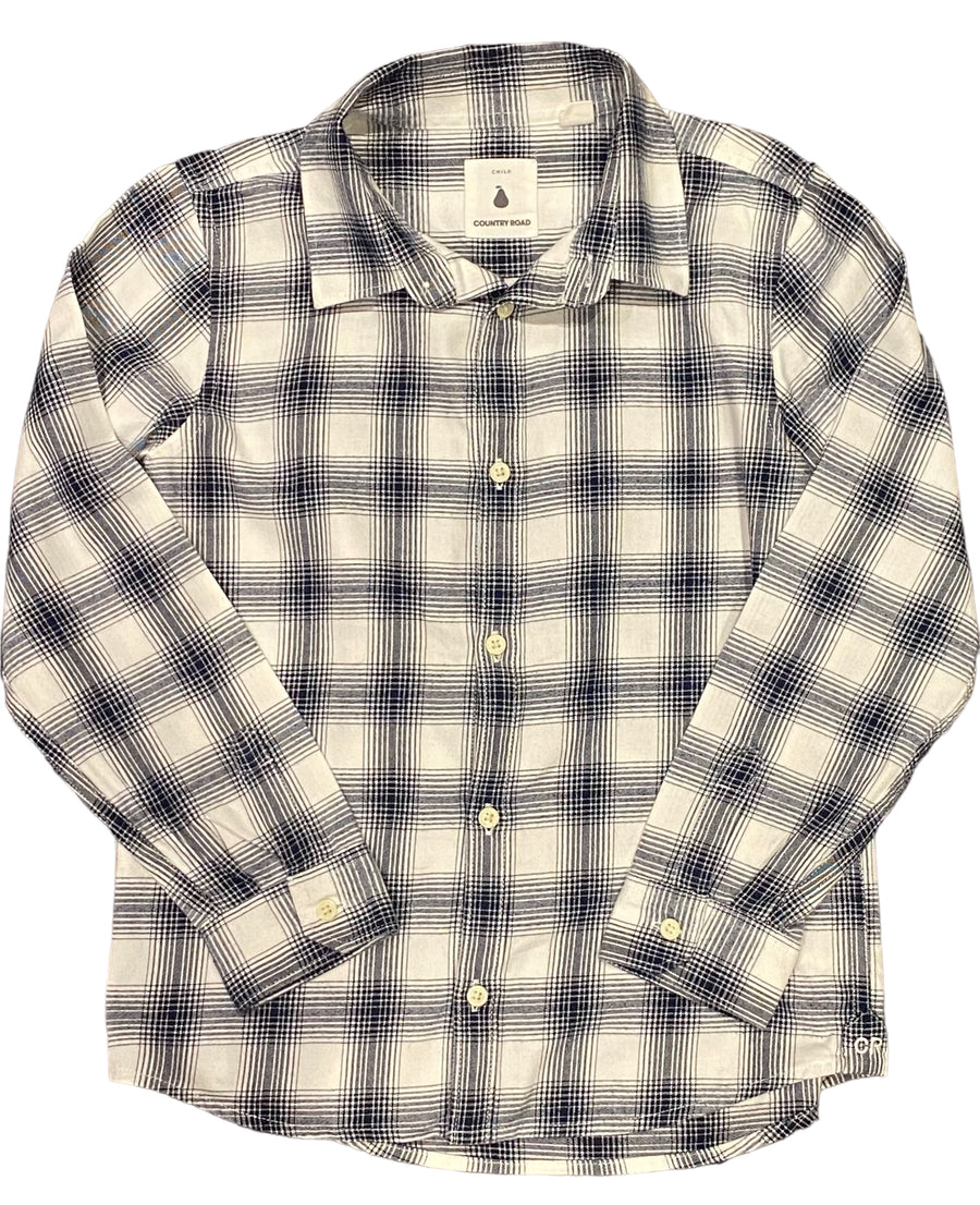 Country Road B&W checkered Shirt Size 7