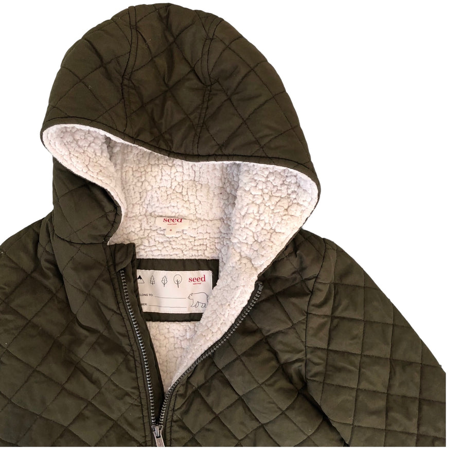 Seed Green quilted jacket - Size 6