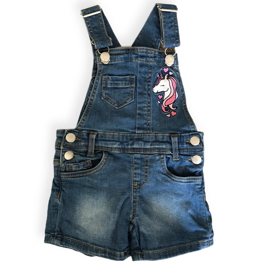 The Denim Company - Unicorn shortalls - Size 2