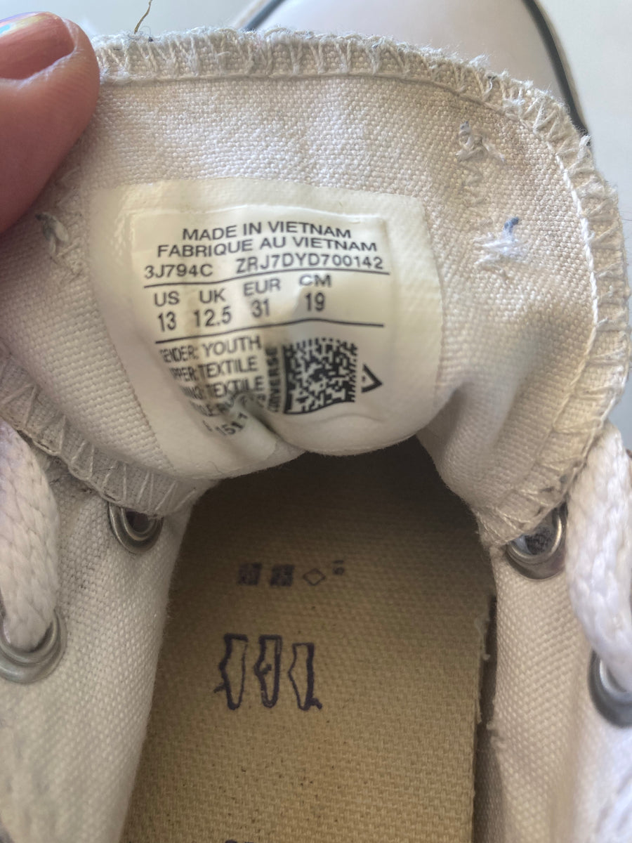 Khaki Converse Chuck Taylor All Star shoes Size 13 Kids Closet