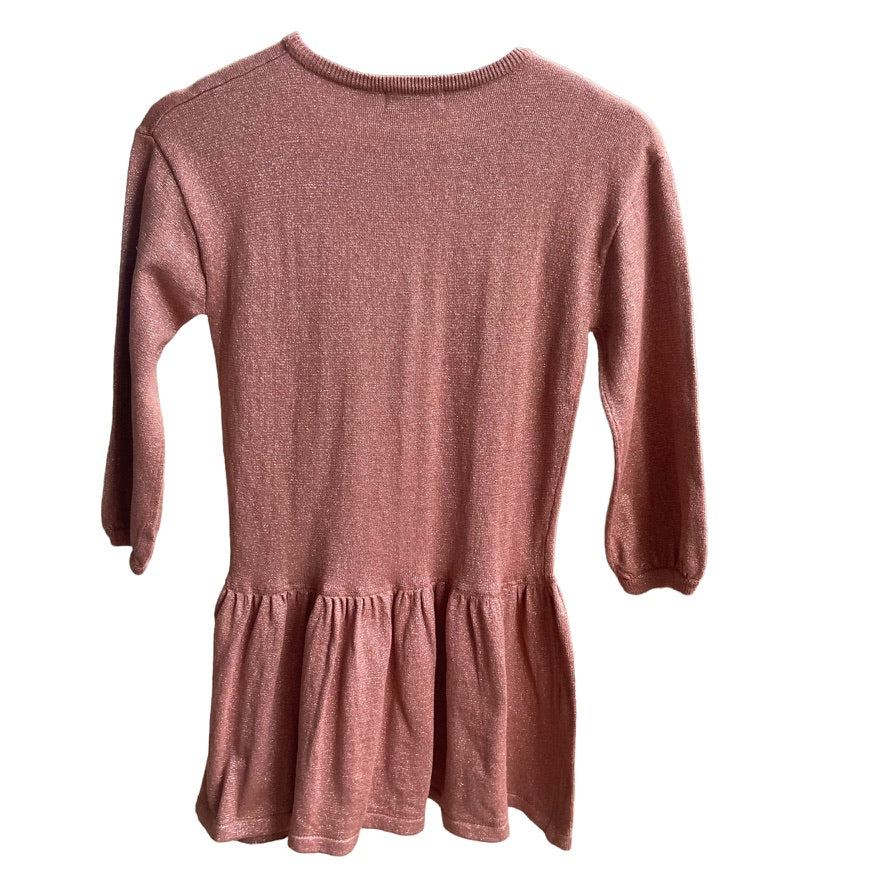 H&M Bronze and Gold long sleeve Dress - Size 7