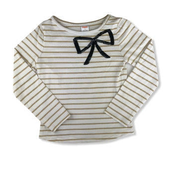 Gymboree Sequin bow top - Size 8