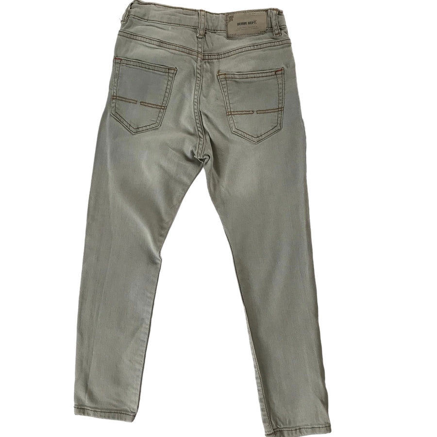 Zara Grey Denim Jeans - Adjustable Waist - Size 7