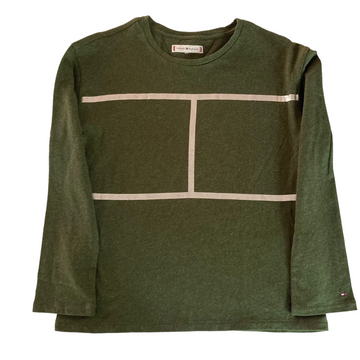Tommy Hilfiger Long Sleeve Green T-shirt -Size 9