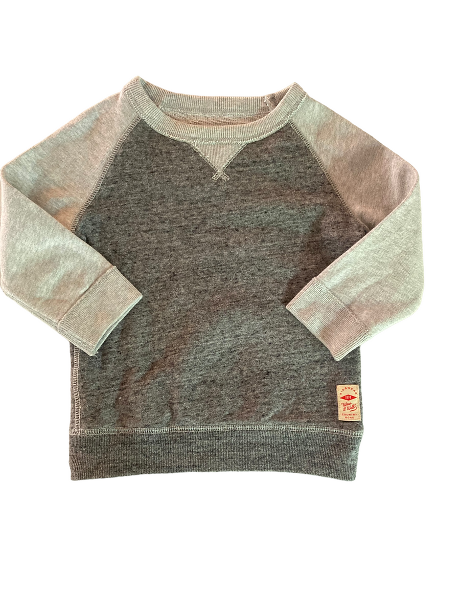 Country Road-Grey Cotton Jumper Size 2