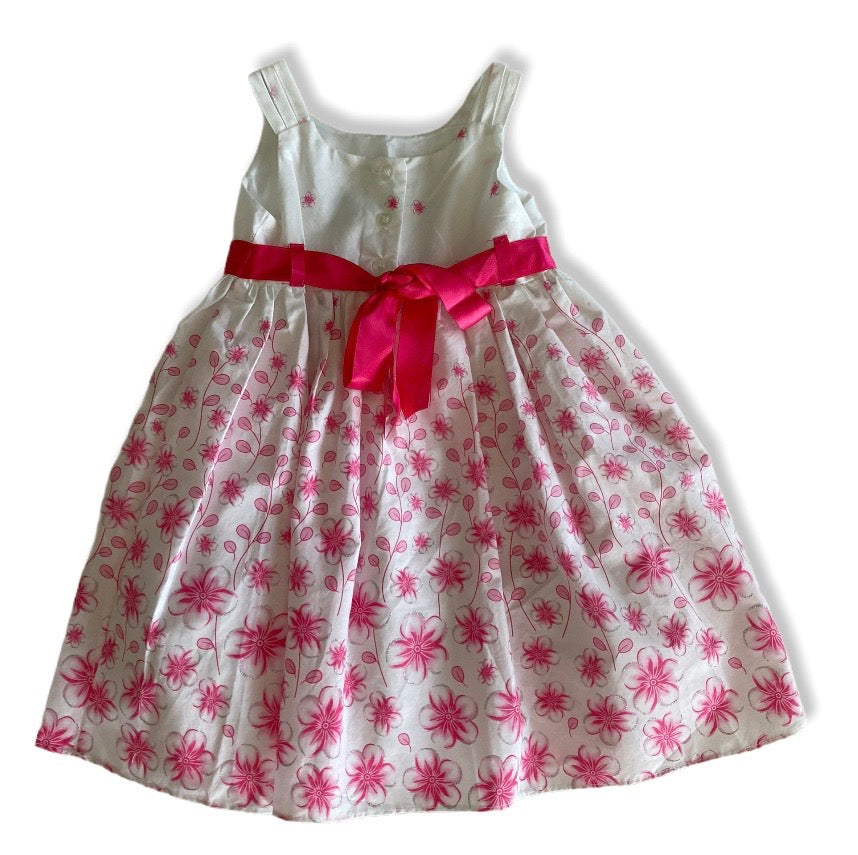 Floral Glitter Dress - Size 2