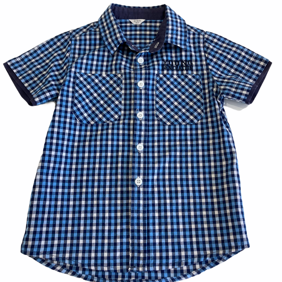 Checkered Collared Shirt - Size 2