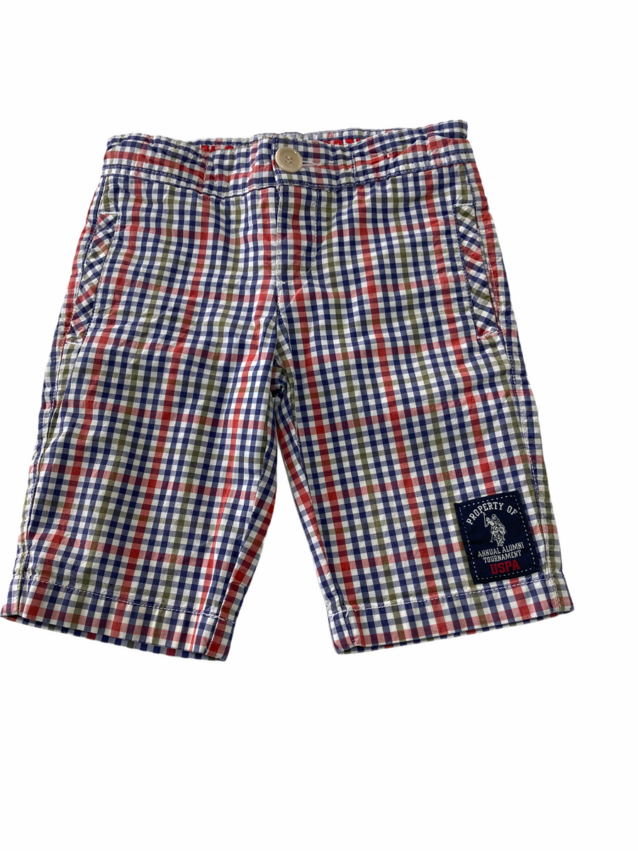 US POLO Checkered Shorts - Size 4