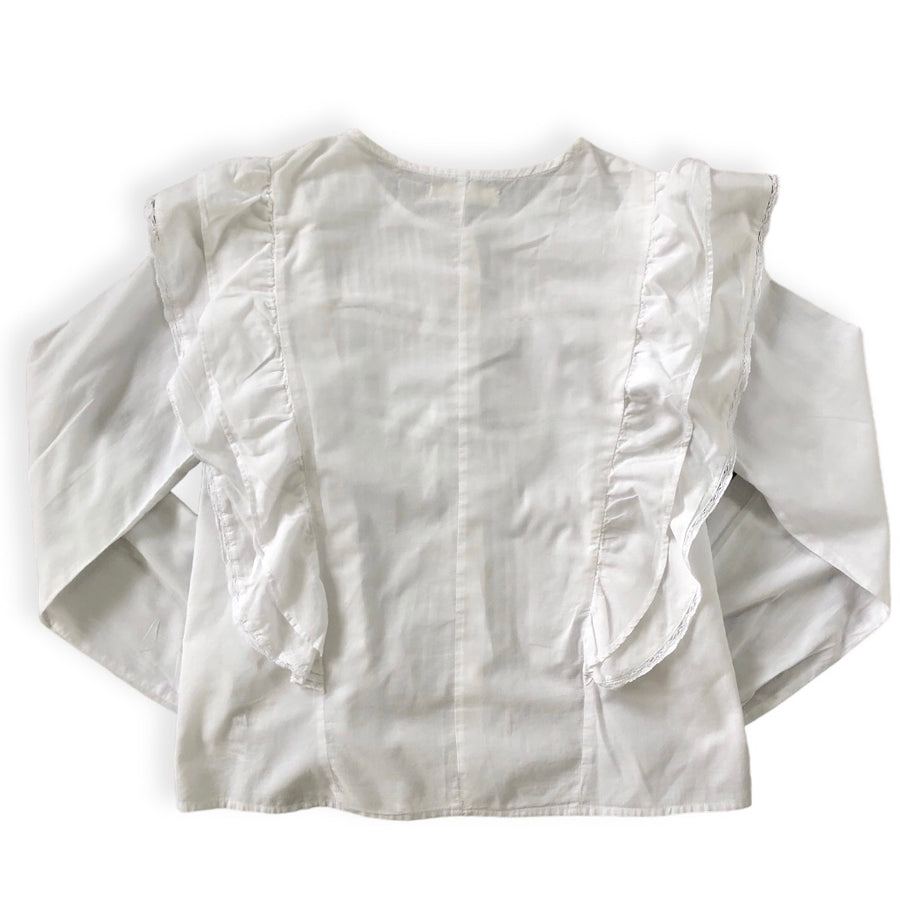 Zara Kids Lacy White Shirt - Size 13