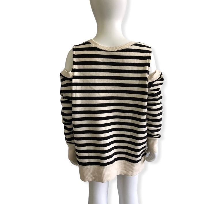 Seed Teen Striped cold shoulder jumper - Size 12-14