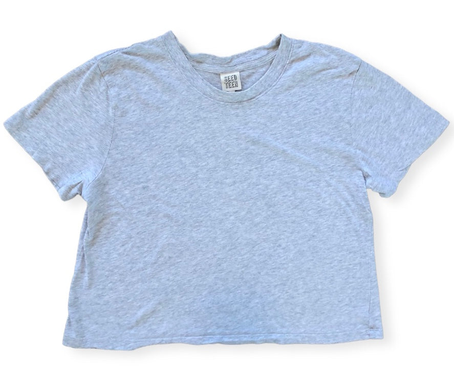 Seed Teen Grey cropped tee - Size 14