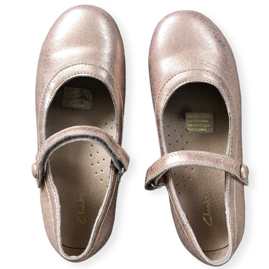 Clarkes pink sparkle shoes - Size 31E