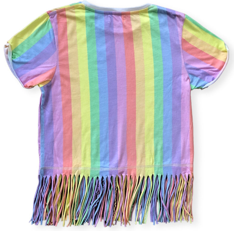 Paper Wings Fringed tee - Size 12