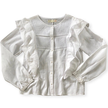 Zara Kids Lacy White Shirt - Size 13