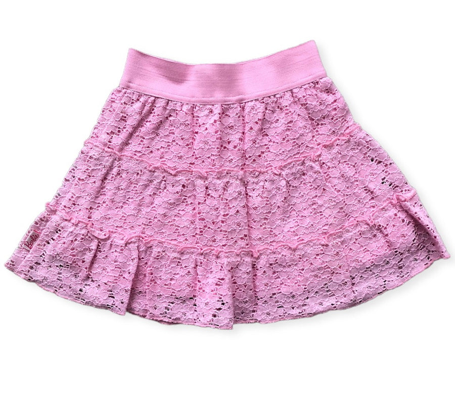 Target Barbie Pink Lace Overlay Skirt - Size 4