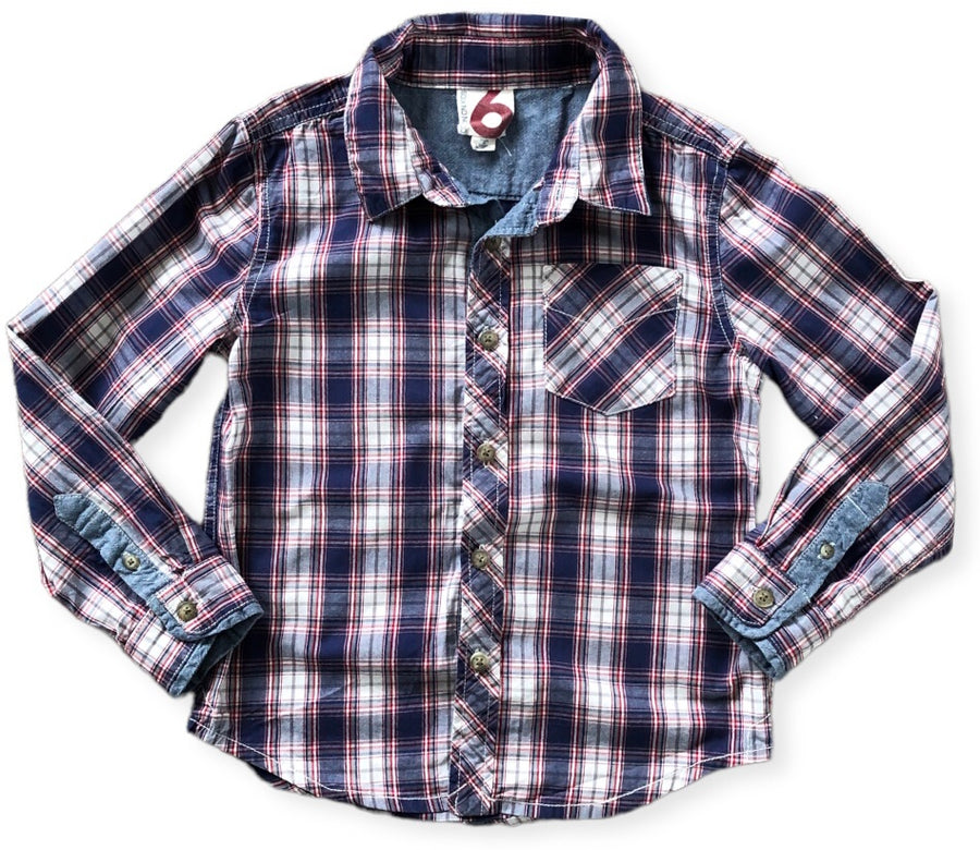 Cotton On checkered shirt - Size 6