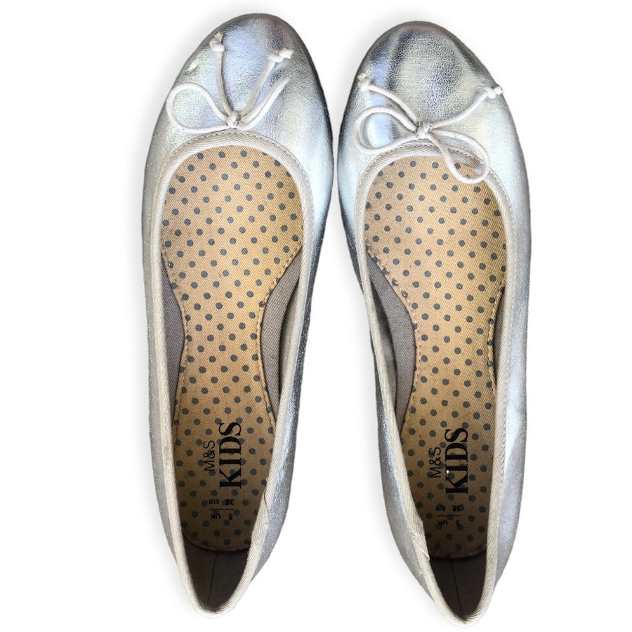 M&S Silver flats - Size 38