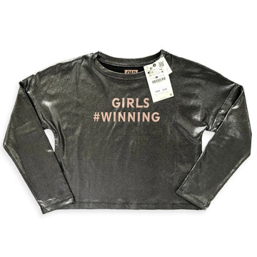 Zara 'Girls #winning' top NWT - size 9-10
