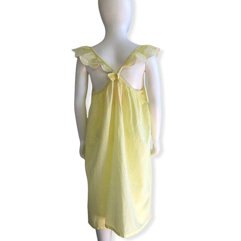 H&M Yellow frilled sleeve dress - Size 10